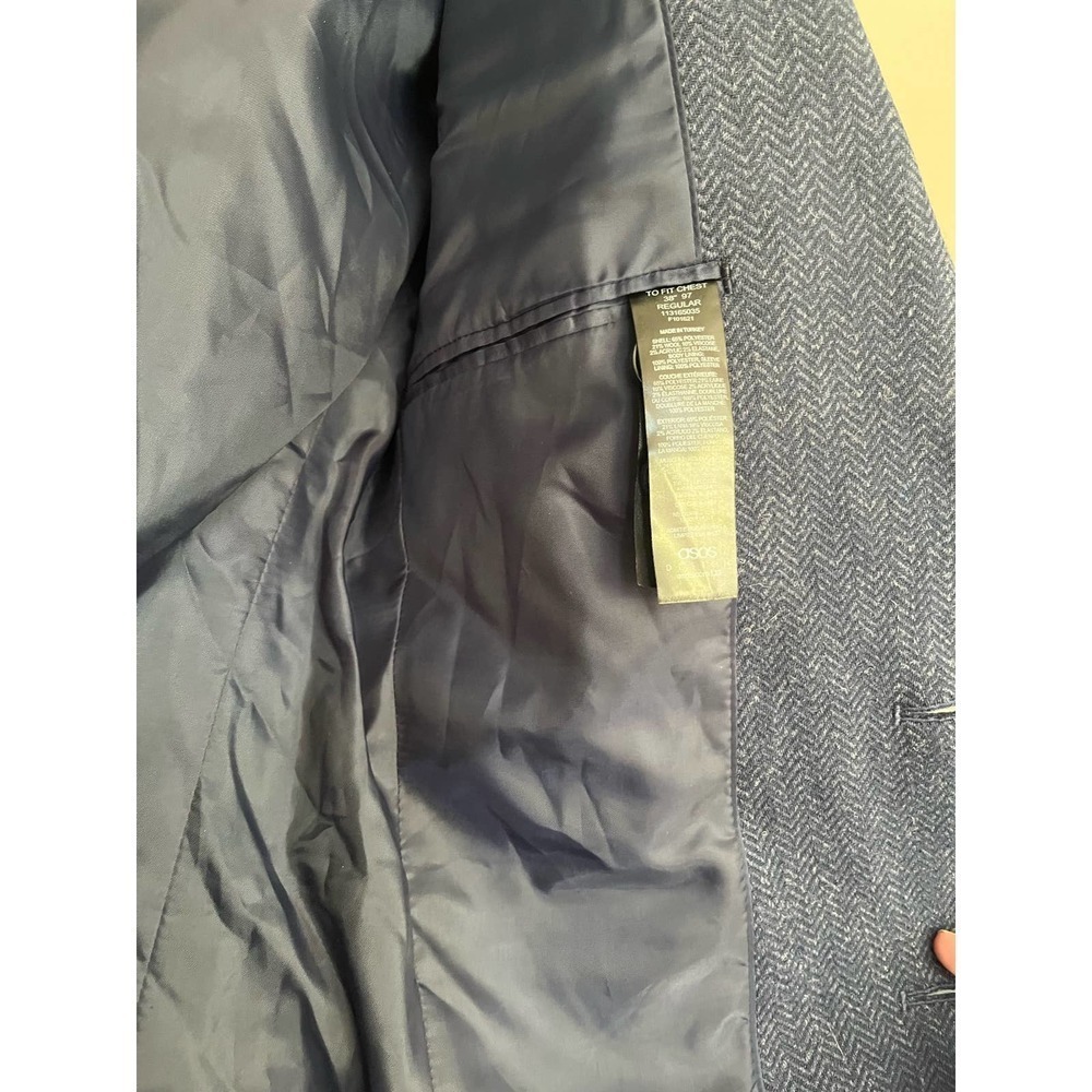 Asos Men Coats, Jackets and Vests 38 Gray - Picture 4 of 5